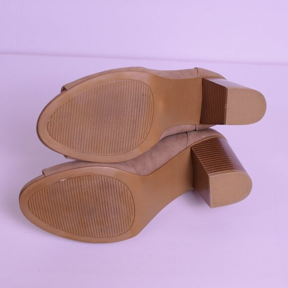 Rampage Women's Chunky Block Heel Lace Up Open Toe Gladiator Sandals - Size 8.5M - Picture 6 of 10